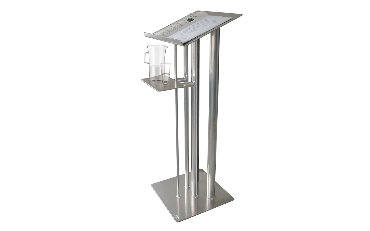 Hire conference equipment, aluminium lectern in Cardiff, Swansea, Newport, Carmarthenshire, Pembrokeshire, South & West Wales