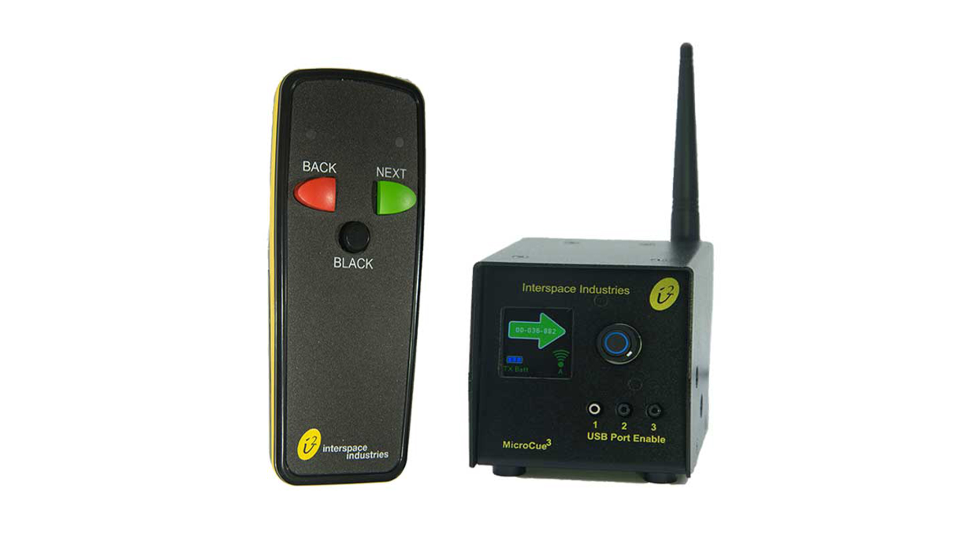 Hire MicroCue 3 presentation control, clicker, pointer in Cardiff, Newport, Swansea, Carmarthenshire, Pembrokeshire & South West Wales