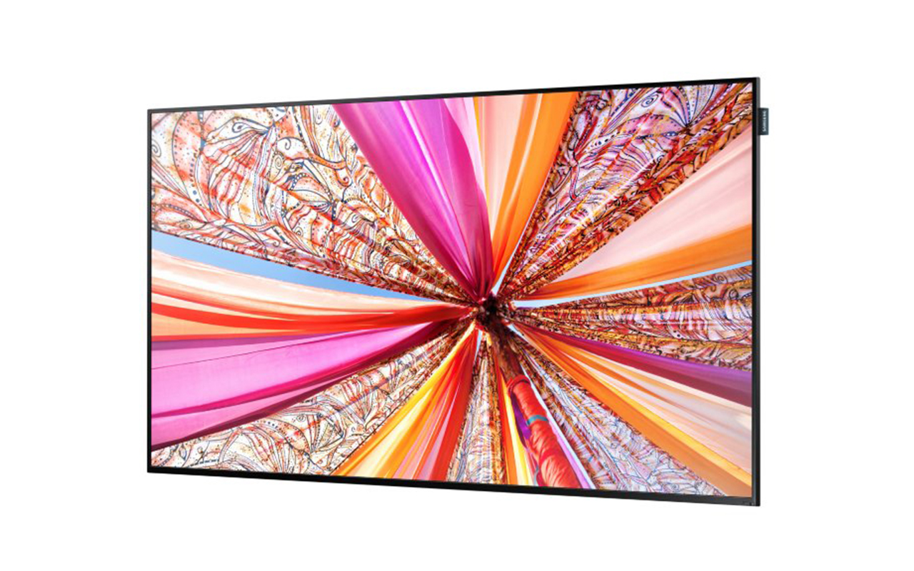 Hire 75 inch DM75D Samsung commercial display TV screen in Cardiff, Newport, Swansea, Carmarthenshire, Pembrokeshire & South West Wales