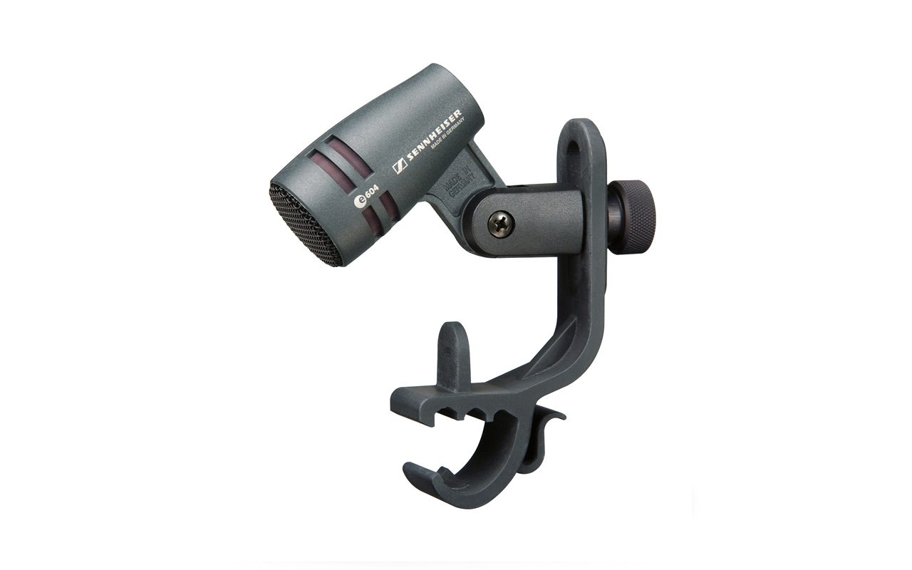 Hire Sennheiser e604 snare & tom-tom drum microphone in Cardiff, Newport, Swansea, Carmarthenshire, Pembrokeshire & South West Wales