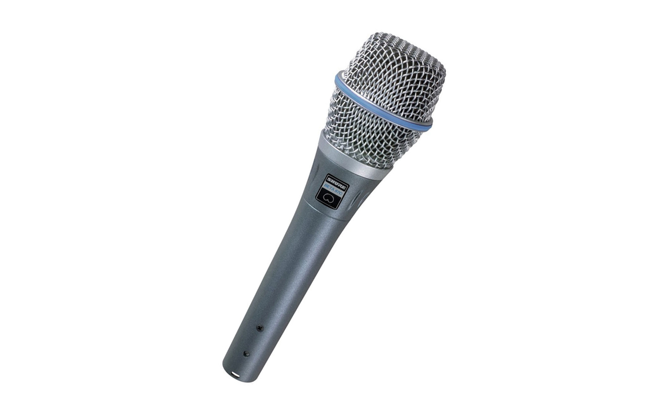 Hire Shure Beta 87C vocal microphone in Cardiff, Newport, Swansea, Carmarthenshire, Pembrokeshire & South West Wales