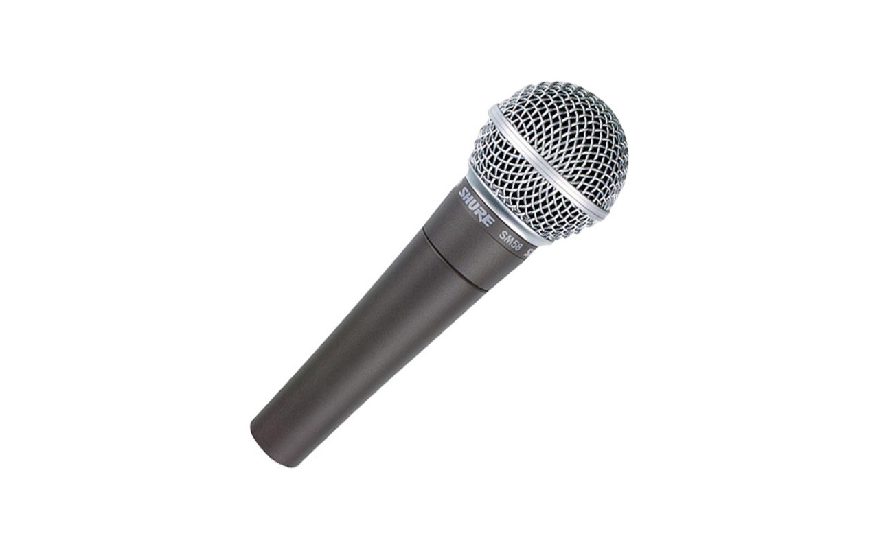 Hire Shure SM58 vocal microphone in Cardiff, Newport, Swansea, Carmarthenshire, Pembrokeshire & South West Wales